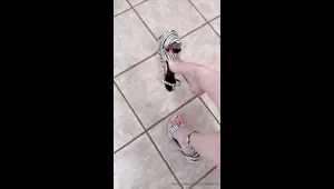 Foot fetish Close up feet and toes tease