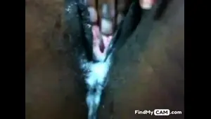 ebony creamy close up and toying 369