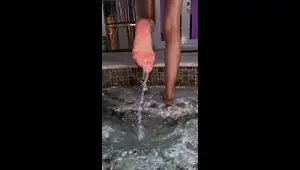 Amateur blondie solo anal masturbation