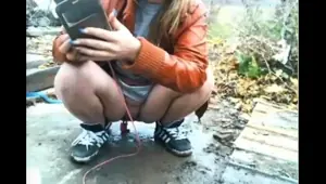 Busty Czech amateur fucks outdoor in public