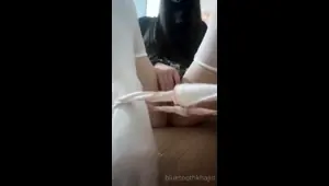 Amateur asian toyer toying at home