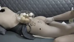 Sseu Dam Anal Fingering And Enema With Eggs