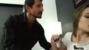 Strict Stepfather Forcefully Fuck Young Bitch