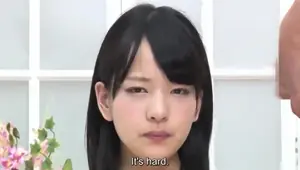 ENG SUBS Teeny Tiny Japanese Newscaster Trying To Do Her Job, But Hard Cocks Keep Stopping Her : MIKAKO ABE