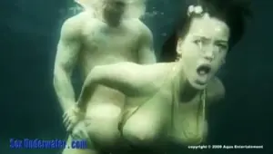 Sexy underwater acrobatics
