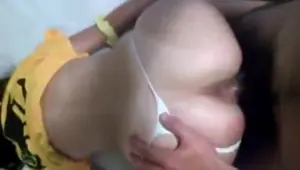 He slams into her nice round ass