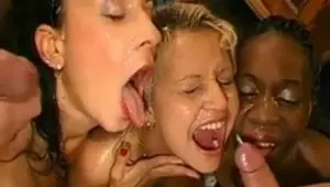 Cum milking, drinking, and bathing