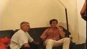 Belgian Mature fucks father and son