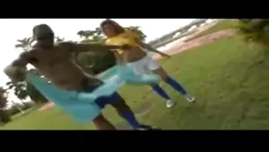 Perfect ass Brazilian mounts a fat cock