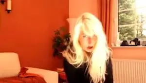 Great suck before a hot blonde rides dick