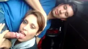 Argentine exhibitionists' bus fuck