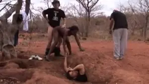 Black slut fucking white guys outside