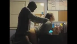 White girl bending over