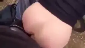She bends over to get fucked outside