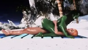 Futuristic futanari play