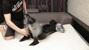 Gimp suit fetish fucking