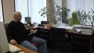 Muslim girl fucked in the office