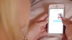 Beautiful blonde sends sexy pics to summons her lover