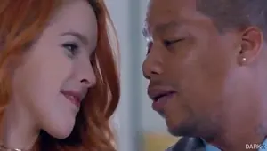 Pretty chick getting screwed by an older black man