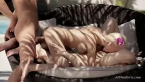 Hot young couple ask a girl to join