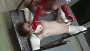 A beautiful bondage slut