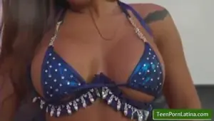Busty Spanish cock lover rides