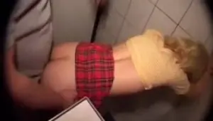 In the bathroom of a German sex club