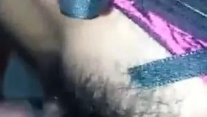 Hairy pussy up close