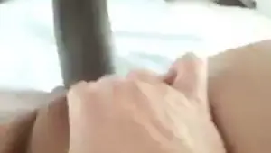 Dutch babe takes a massive thick BBC