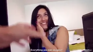 Lubed up babe rides cock