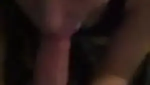 Amateur wraps her lips around a stick