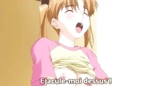 Licking her sweet anime pussy