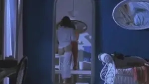 SOme hot brunette shows her ass