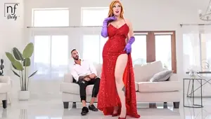 Busty Redhead Lauren Phillips Rocks Sexy Red Dress that's Jaw DROPPING Cum Dripping S19:E6