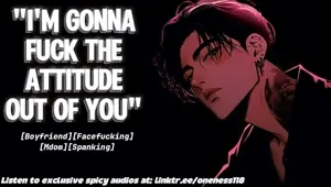 Boyfriend turns bitchy girlfriend into cock hungry slut Male moans M4F ASMR Audio Roleplay