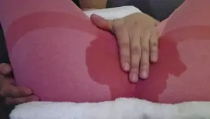 Squirting and soaking my leggins. Part II.
