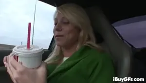 Busty blonde strips off to get nasty