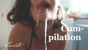 Girlfriend Cumshot and Cumplay Compilation, Huge Loads of Sperm Lanreta