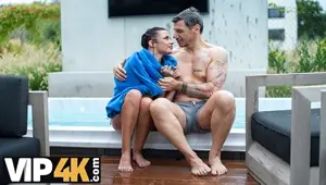 DADDY . Sexy teen argued with her BF and was off to fuck his old man very hard