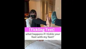 what happens if I tickle your foot with my foot? shorts