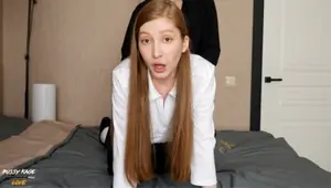 Continuous Eye Contact from A Beauty During Hard Sex