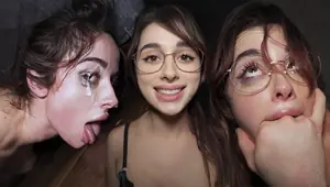 DADDYS FLOOR LICKING WHORE She Made Him Cum In Her EYES Audrey Reid