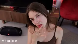 Look at the way this bitch sucks. She's a suck fanatic