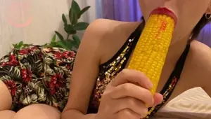 Food ass to mouth, mukbang Little Nika
