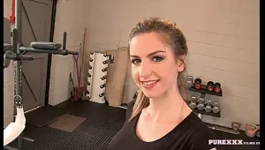 stella cox hardcore gym session