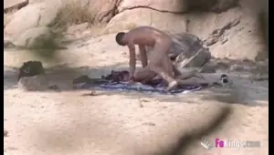 stranger fucks babe on beach