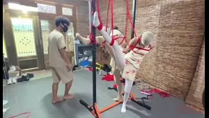 asian double bondage and crotch rope