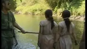 japanese asian slut hanging on some ropes fucked by the sol