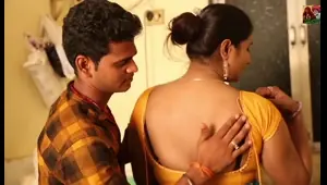 sexy indian aunty with young lover