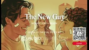 asmr audio porn: bisexual male mfm threesome with femdom fe